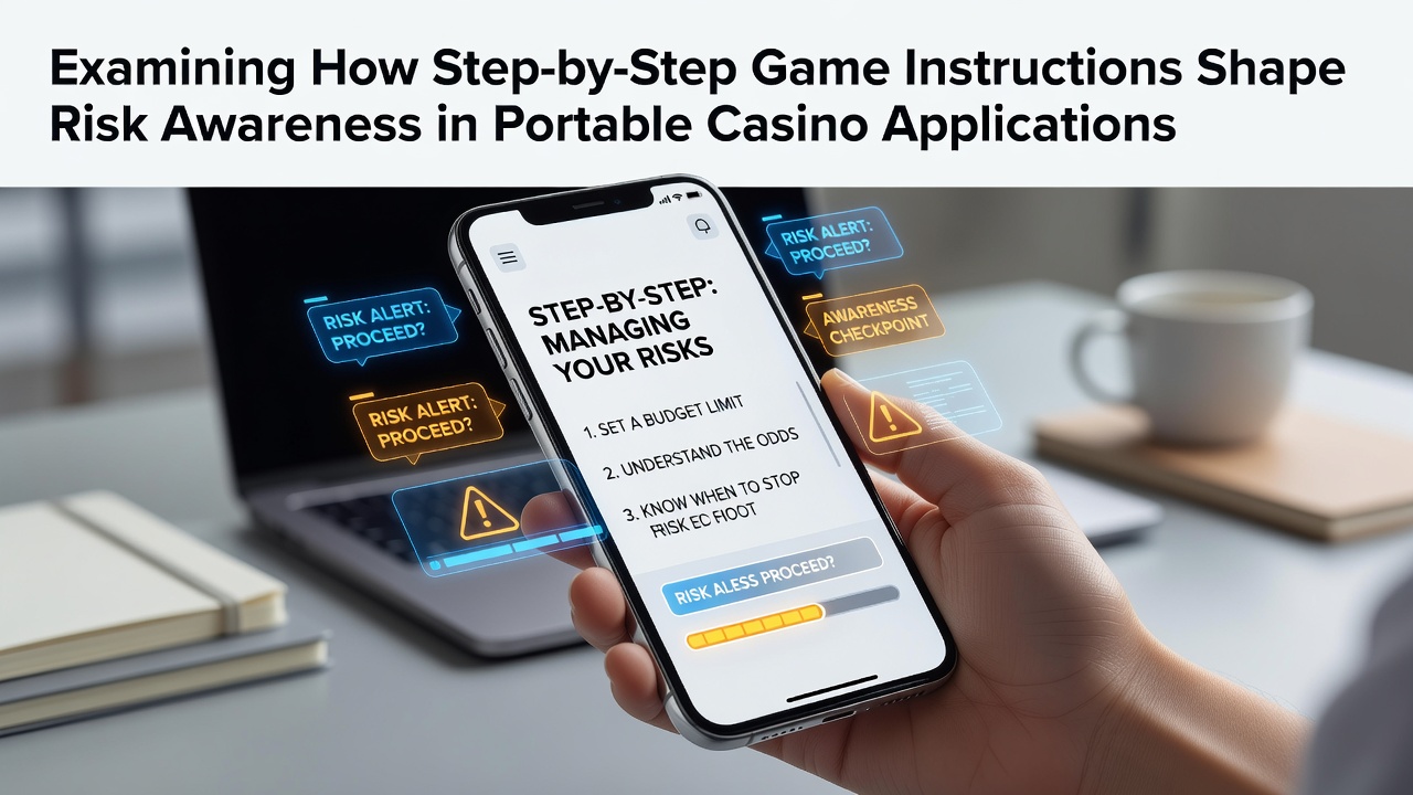 Schrittweise Anleitungen in einer mobilen Casino-App zeigen Risikoinformationen zu Einsätzen und Gewinnchancen