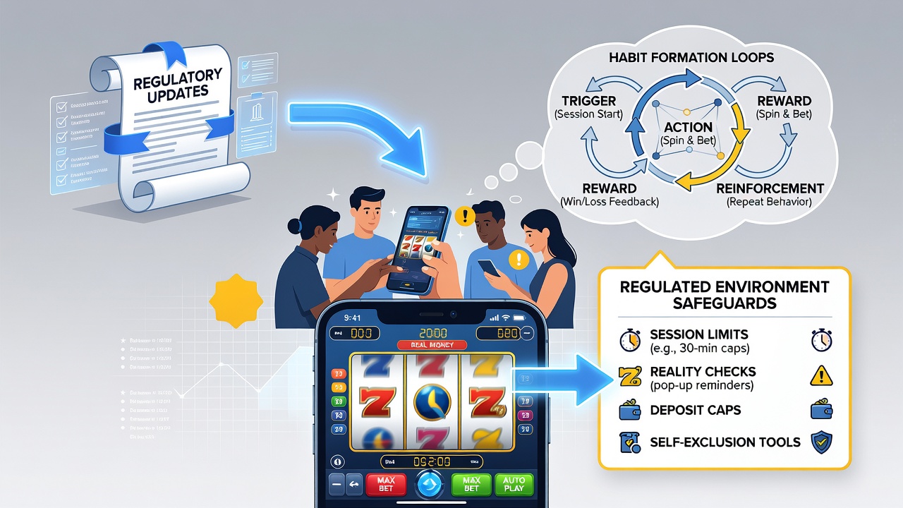 Analyse von Spielgewohnheiten und regulatorischen Einflüssen auf mobile Slots