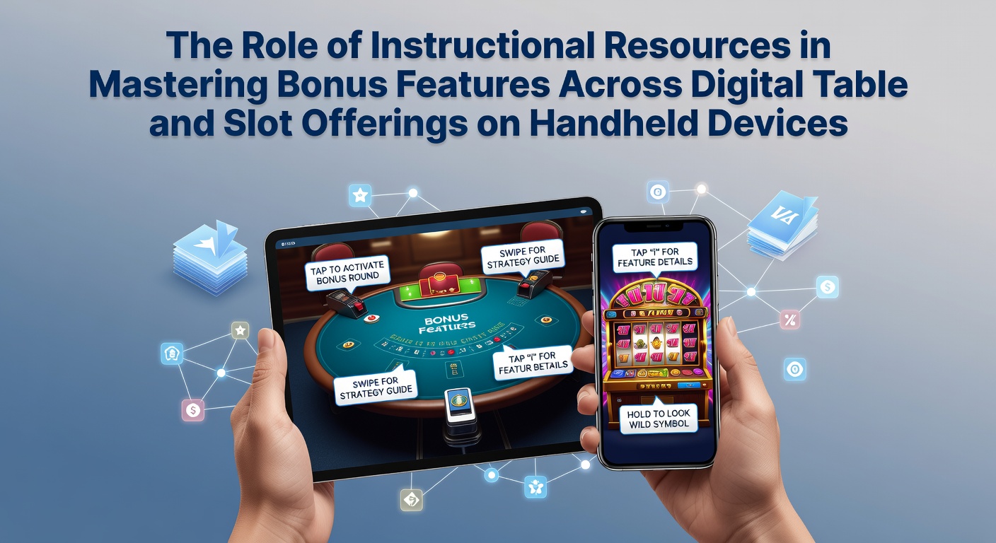 Illustration zu mobilen Casino-Spielen mit Fokus auf Bonus-Features und Lernressourcen